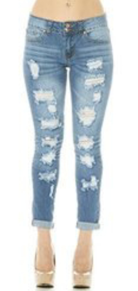 NWT Cover Girl Distressed Jean's Sz 15/16